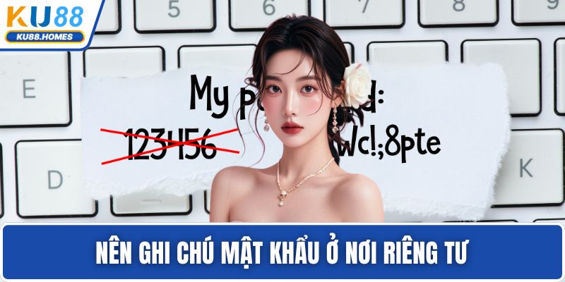 Nên ghi chú mật khẩu ở nơi riêng tư
