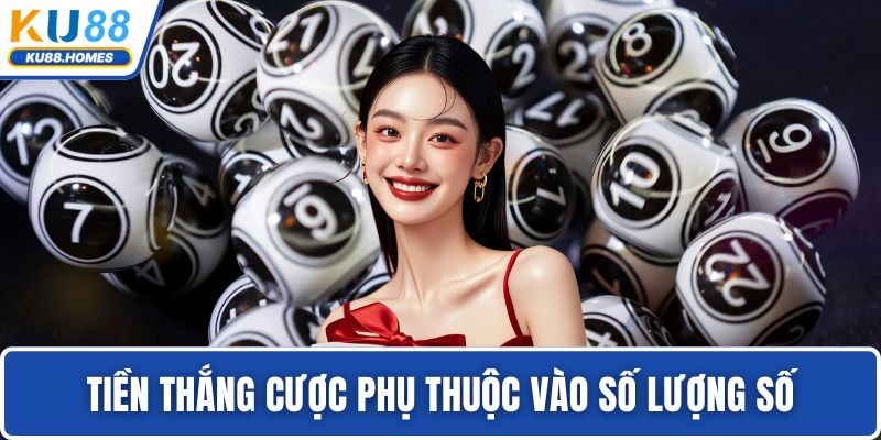 Keno Tiền thắng cược phụ thuộc vào số lượng số